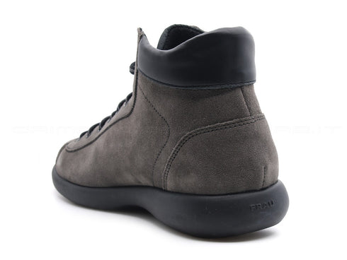 Frau uomo scarponcini scamosciati uomo grigio