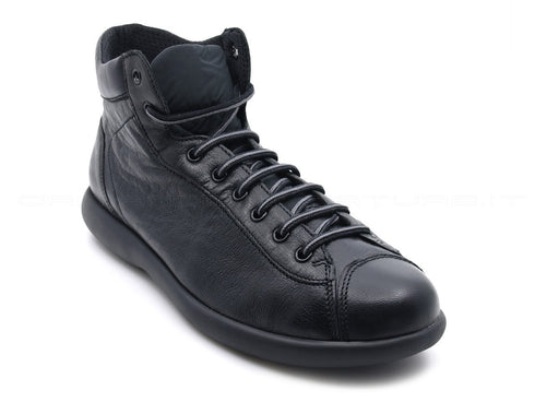 Frau uomo scarponcino pelle uomo nero