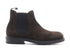 Frau Uomo Stivaletto Chelsea Boot Pelle Scamosciata Testa di Moro 73A3