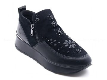 Geox donna gendry slip-on con zip donna nero