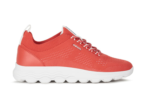 Geox donna scarpe sneakers estive spherica rossa D15NUA C7000