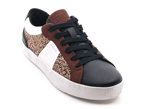 Geox donna warley sneakers glitter donna oro