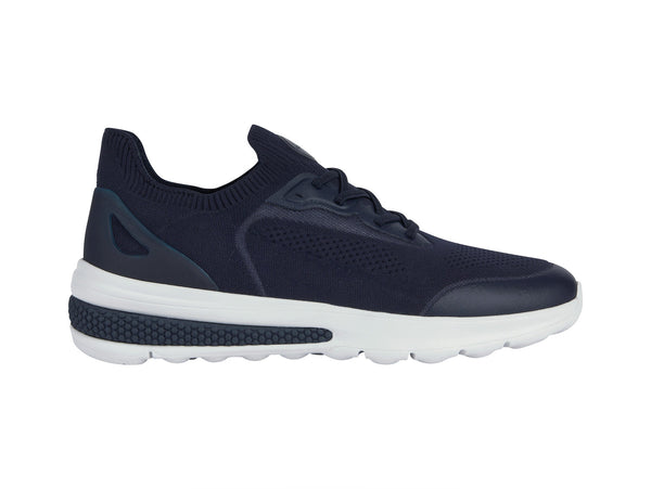 Geox Scarpe Leggere Spherica Actif Uomo Suola Zero-Shock Tessuto Blu U35BAA-NAVY
