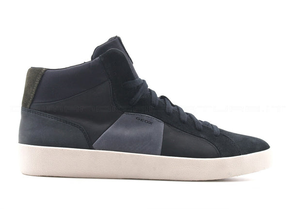 Geox uomo warley sneakers mid uomo nero