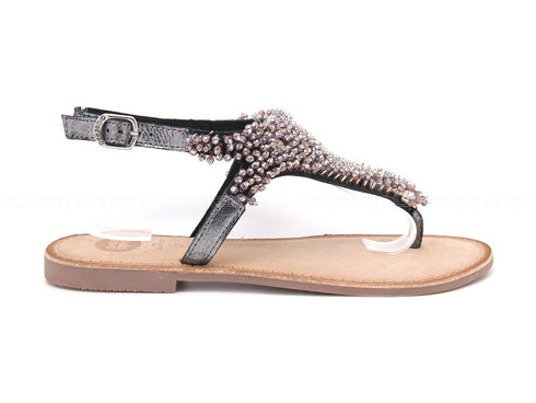 Gioseppo sandali bassi infradito donna nero