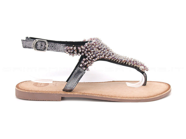 Gioseppo sandali bassi infradito donna nero