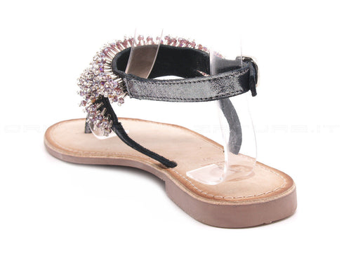 Gioseppo sandali bassi infradito donna nero