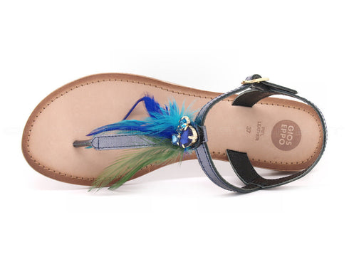 Gioseppo sandalo infradito gioiello donna blu