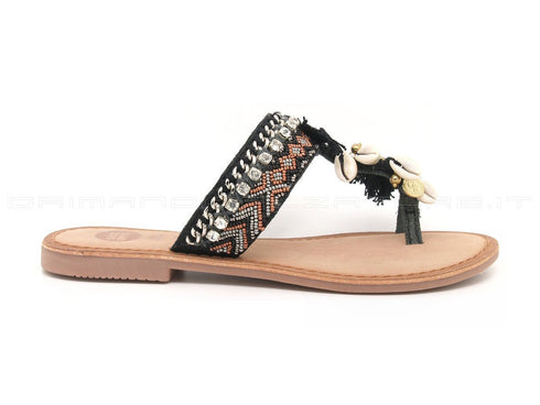 Gioseppo ciabatte infradito donna nero