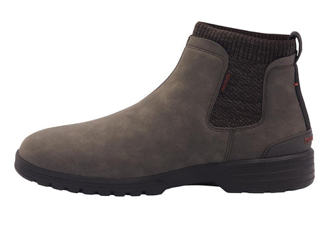 Hey Dude Scott stivaletti uomo chocolate grigio