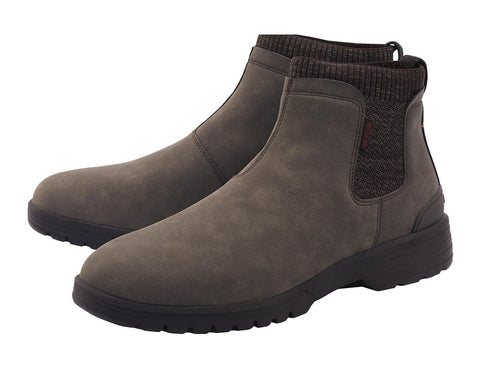 Hey Dude Scott stivaletti uomo chocolate grigio