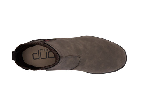 Hey Dude Scott stivaletti uomo chocolate grigio