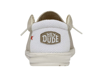 Hey Dude Mens Shoes Wally Braided Off White