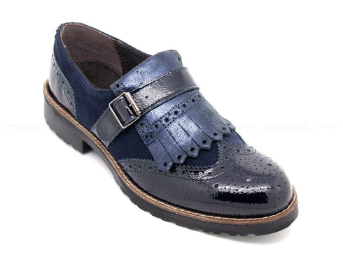 Igi & co scarpe con fibbia e frangia donna blu