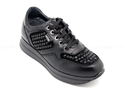 Igi&co scarpe stringate goretex donna nero