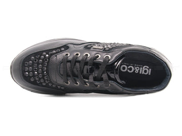 Igi&co scarpe stringate goretex donna nero