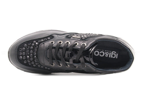 Igi&co scarpe stringate goretex donna nero