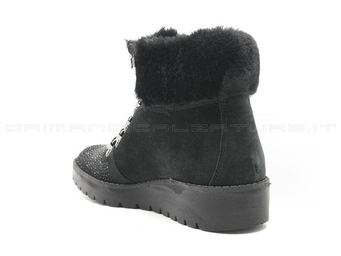 Igi&co polacchini con micro strass donna nero