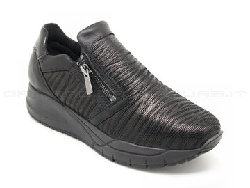 Igi&co scarpe 2 zip con memory foam donna nero