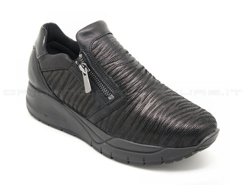 Igi&co scarpe 2 zip con memory foam donna nero