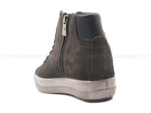 Igi&co sneakers alte zeppa interna donna grigio