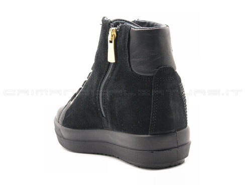 Igi&co sneakers con microborchie donna nero