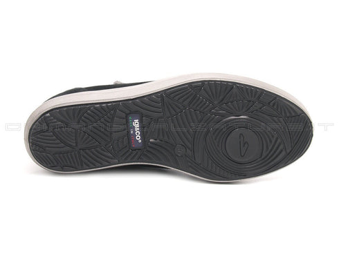 Igi&co sneakers 2 zip con microstrass donna nero