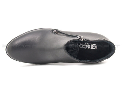 Igi&co tronchetti con zip esterna donna nero