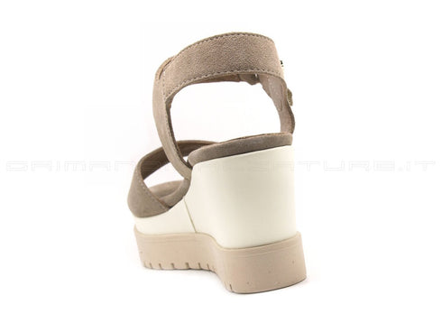 Igi&co sandali zeppa donna tortora