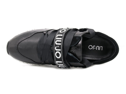 Liu jo sneakers con strappo karlie 03 donna nero