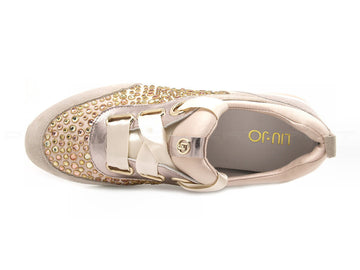Liu jo sneakers gioiello candice rose donna beige