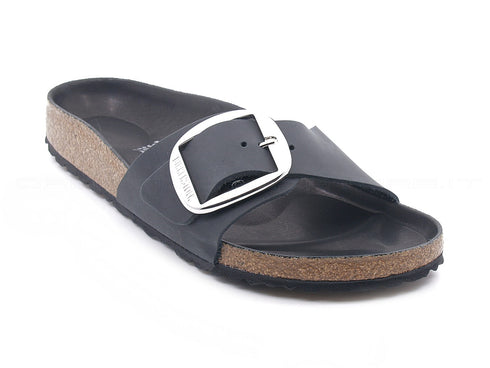 Birkenstock Madrid ciabatte pelle big buckle