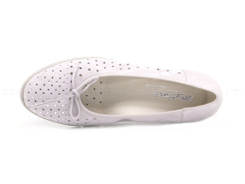 Melluso ballerine con zeppa donna grigio