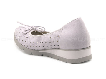 Melluso ballerine con zeppa donna grigio