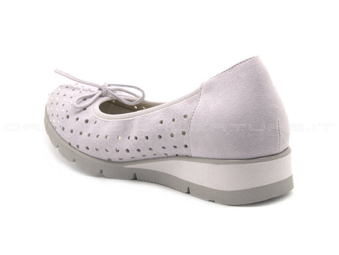 Melluso ballerine con zeppa donna grigio