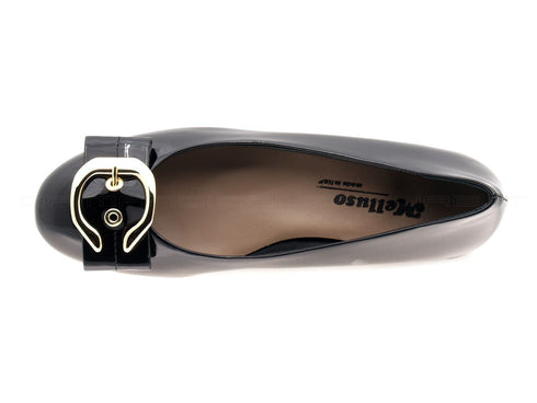 Melluso ballerina con fibbia donna nero