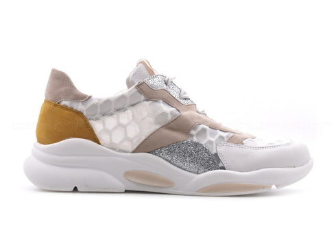 Melluso walk stringate estive donna bianco