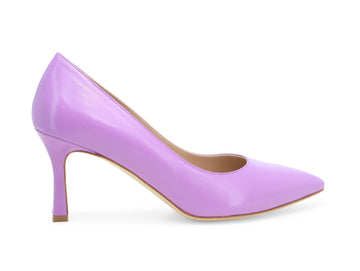 Melluso décolleté a punta in pelle liscia fuxia D160D-226887