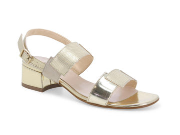 Melluso Medium Heel Ceremony Sandals with two bands