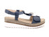 Melluso walk sandali strappo zeppa donna blu