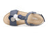 Melluso walk sandali strappo zeppa donna blu
