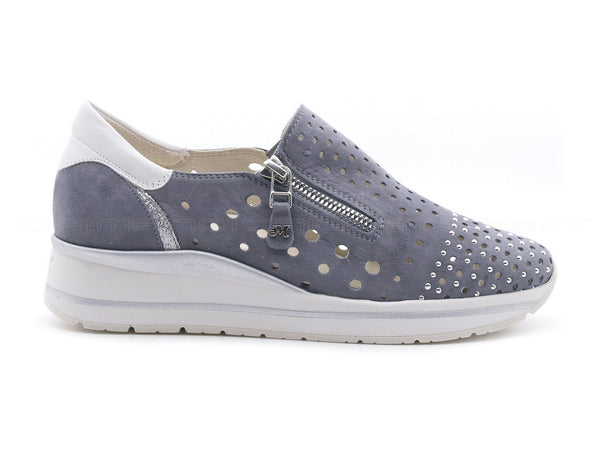 Melluso walk techno slip-on estive donna grigio