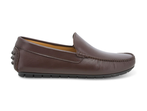 Melluso uomo mocassino in pelle liscia marrone U16012B-213466