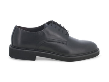 Melluso uomo stringate classiche basse in pelle liscia nera U90401-217619