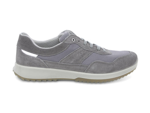 Melluso uomo scarpe basse in camoscio/tessuto grigio U15465B-211293