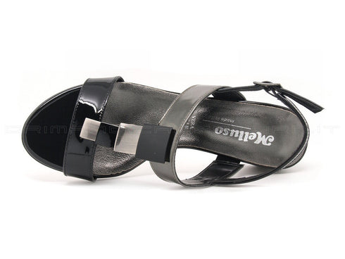 Melluso sandali con applicazioni donna nero