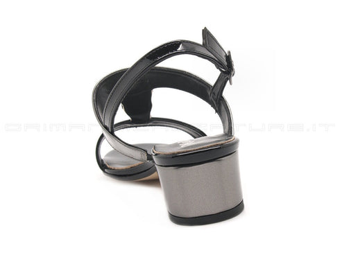 Melluso sandali con applicazioni donna nero