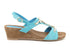 Melluso walk sandali zeppa donna turchese