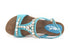 Melluso walk sandali zeppa donna turchese