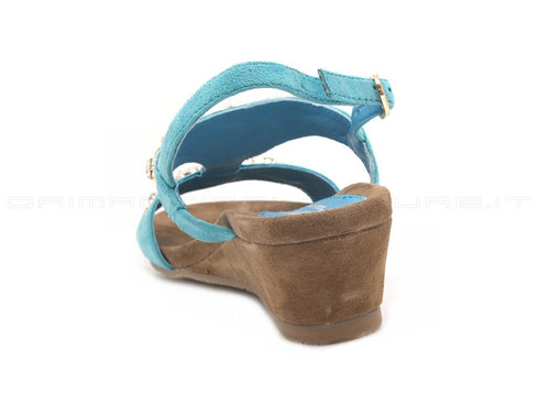 Melluso walk sandali zeppa donna turchese
